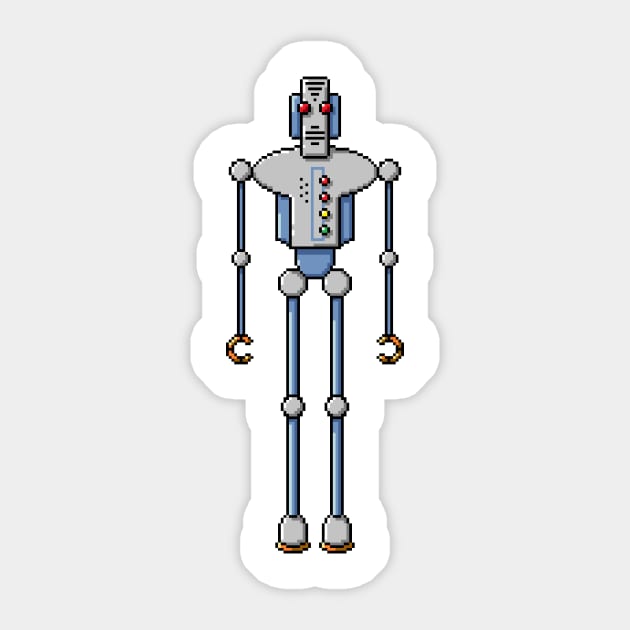 Pixel Robot 206 Sticker by Vampireslug